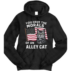 Morals Of An Alley Cat Funny Debate Biden Tie Dye Hoodie