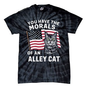 Morals Of An Alley Cat Funny Debate Biden Tie-Dye T-Shirt