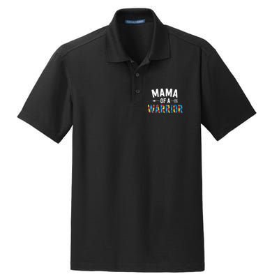 Mama Of A Warrior Family Mom World Autism Awareness Day Dry Zone Grid Polo