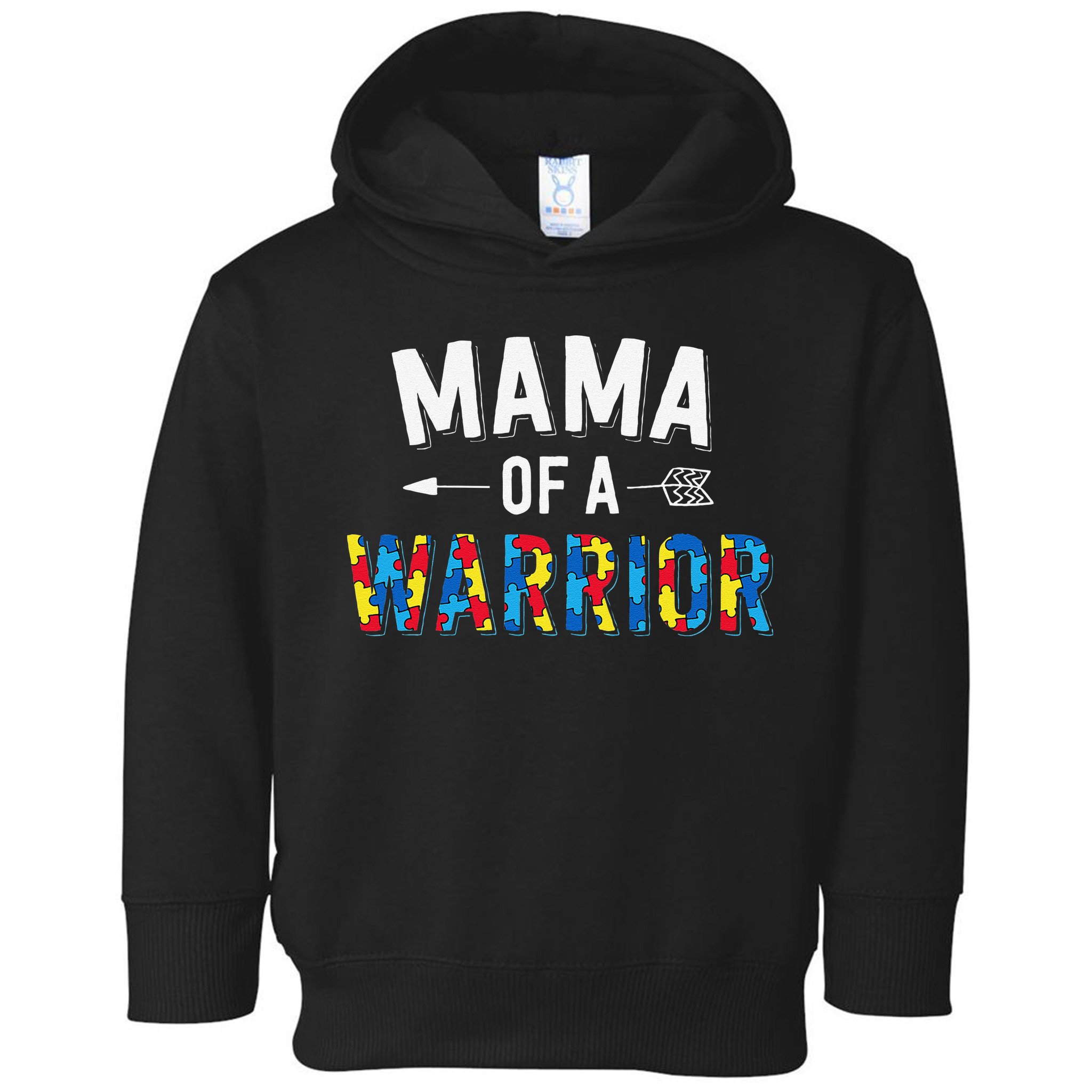 Mama Of A Warrior Family Mom World Autism Awareness Day Toddler Hoodie