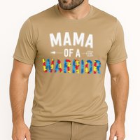 Mama Of A Warrior Family Mom World Autism Awareness Day Cooling Performance Crew T-Shirt