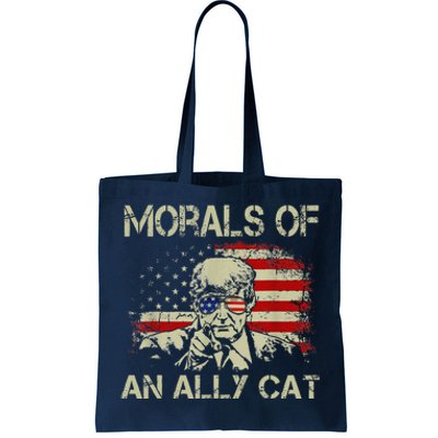 Morals Of An Ally Cat Trump Biden Debate Tote Bag