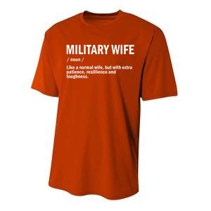 Military Or Army Wife / Proud Definition Great Gift Performance Sprint T-Shirt