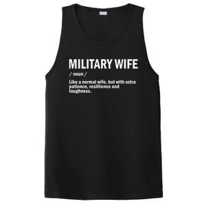 Military Or Army Wife / Proud Definition Great Gift PosiCharge Competitor Tank