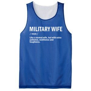 Military Or Army Wife / Proud Definition Great Gift Mesh Reversible Basketball Jersey Tank