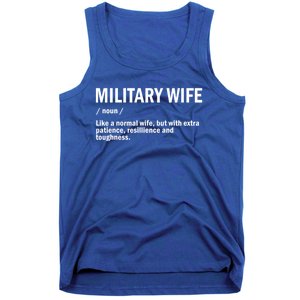 Military Or Army Wife / Proud Definition Great Gift Tank Top