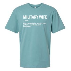 Military Or Army Wife / Proud Definition Great Gift Sueded Cloud Jersey T-Shirt