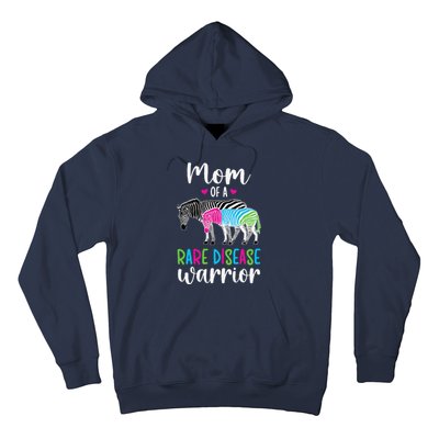 Mom Of A Rare Disease Warrior Mom Rare Disease Awareness Hoodie