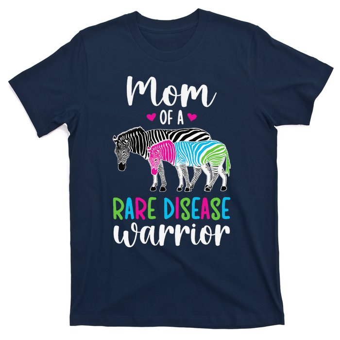 Mom Of A Rare Disease Warrior Mom Rare Disease Awareness T-Shirt