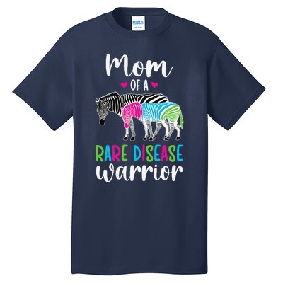 Mom Of A Rare Disease Warrior Mom Rare Disease Awareness Tall T-Shirt