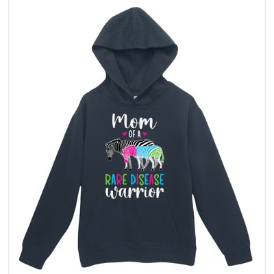 Mom Of A Rare Disease Warrior Mom Rare Disease Awareness Urban Pullover Hoodie