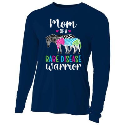 Mom Of A Rare Disease Warrior Mom Rare Disease Awareness Cooling Performance Long Sleeve Crew