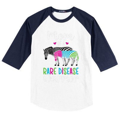 Mom Of A Rare Disease Warrior Mom Rare Disease Awareness Baseball Sleeve Shirt