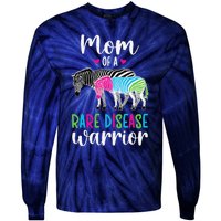 Mom Of A Rare Disease Warrior Mom Rare Disease Awareness Tie-Dye Long Sleeve Shirt