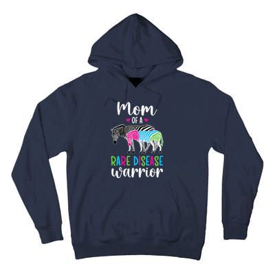 Mom Of A Rare Disease Warrior Mom Rare Disease Awareness Tall Hoodie