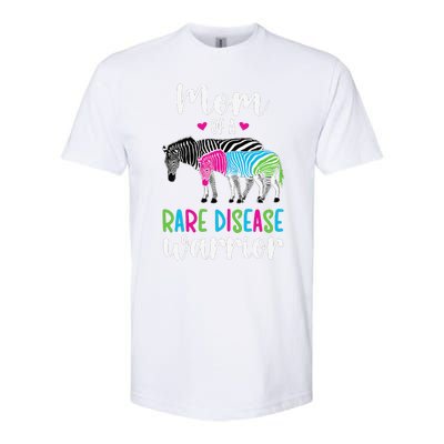 Mom Of A Rare Disease Warrior Mom Rare Disease Awareness Softstyle CVC T-Shirt