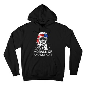 Morals Of An Ally Cat Trump Biden Debate Hoodie