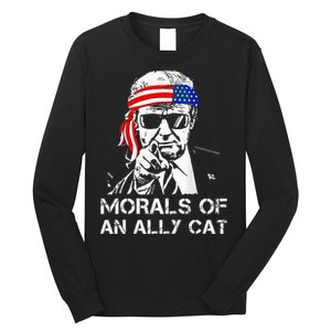 Morals Of An Ally Cat Trump Biden Debate Long Sleeve Shirt