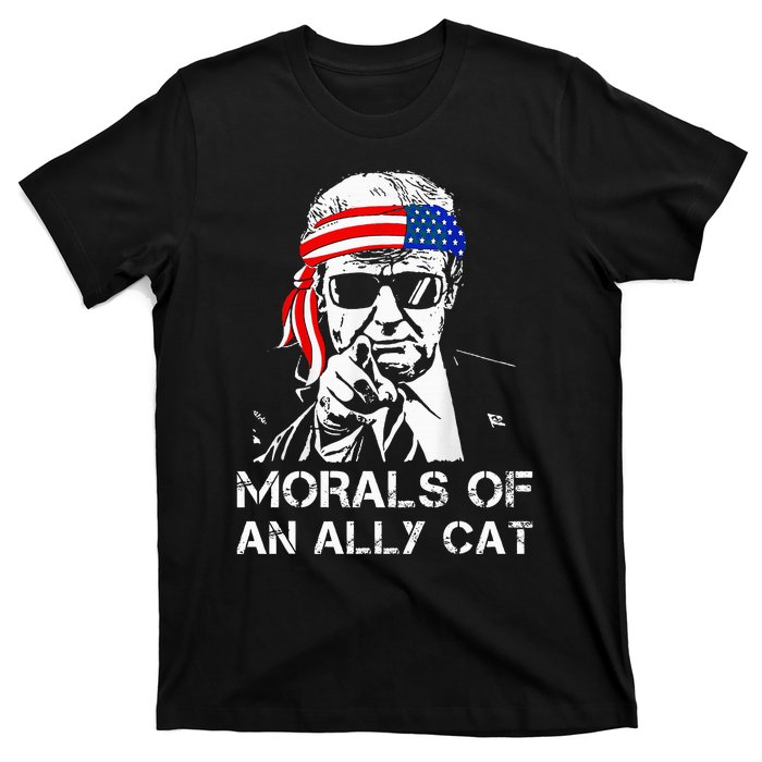 Morals Of An Ally Cat Trump Biden Debate T-Shirt