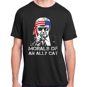 Morals Of An Ally Cat Trump Biden Debate Adult ChromaSoft Performance T-Shirt