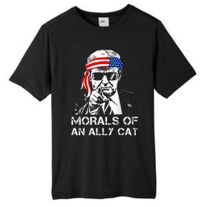 Morals Of An Ally Cat Trump Biden Debate Tall Fusion ChromaSoft Performance T-Shirt