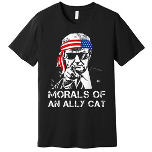 Morals Of An Ally Cat Trump Biden Debate Premium T-Shirt