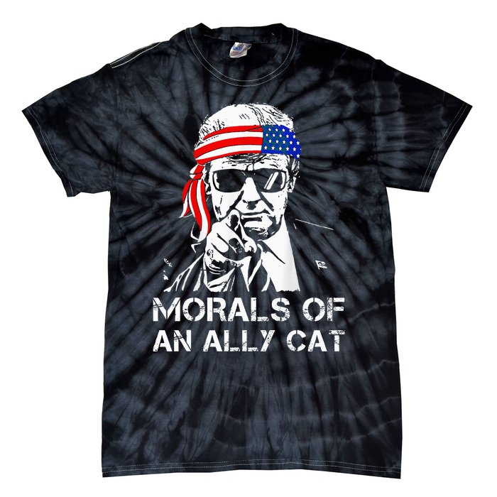 Morals Of An Ally Cat Trump Biden Debate Tie-Dye T-Shirt