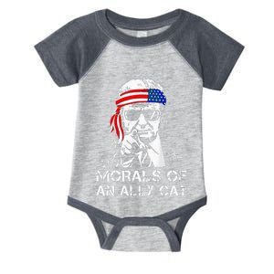 Morals Of An Ally Cat Trump Biden Debate Infant Baby Jersey Bodysuit