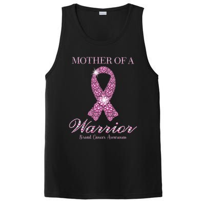 Mother Of A Warrior Breast Cancer Awareness Pink Ribbon PosiCharge Competitor Tank