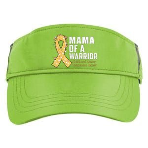 Mama Of A Warrior Hood Cancer Awareness Gift Adult Drive Performance Visor