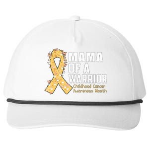 Mama Of A Warrior Hood Cancer Awareness Gift Snapback Five-Panel Rope Hat