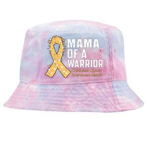 Mama Of A Warrior Hood Cancer Awareness Gift Tie-Dyed Bucket Hat