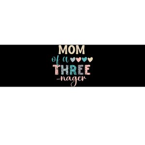 Mom Of A Threenager 3rd Birthday Matching Family Boho Bumper Sticker