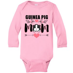 Mom Of A Guinea Pig Cute Rodent Pet Gift Baby Long Sleeve Bodysuit