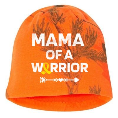 Mama Of A Warrior Dipg Awareness Hood Cancer Warrior Great Gift Kati - Camo Knit Beanie