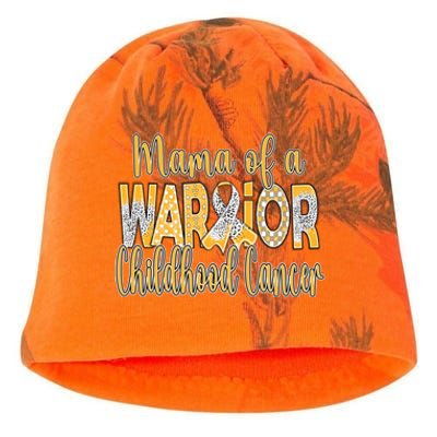 Mama Of A Warior Childhood Cancer Kati - Camo Knit Beanie