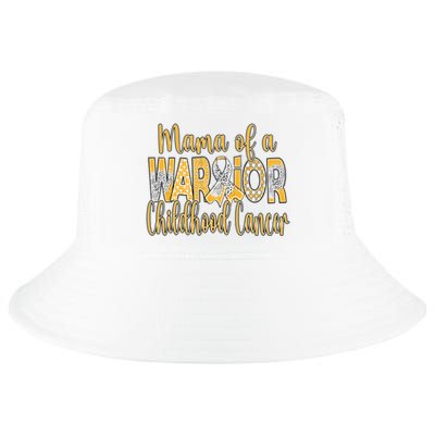 Mama Of A Warior Childhood Cancer Cool Comfort Performance Bucket Hat