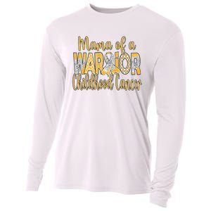 Mama Of A Warior Childhood Cancer Cooling Performance Long Sleeve Crew