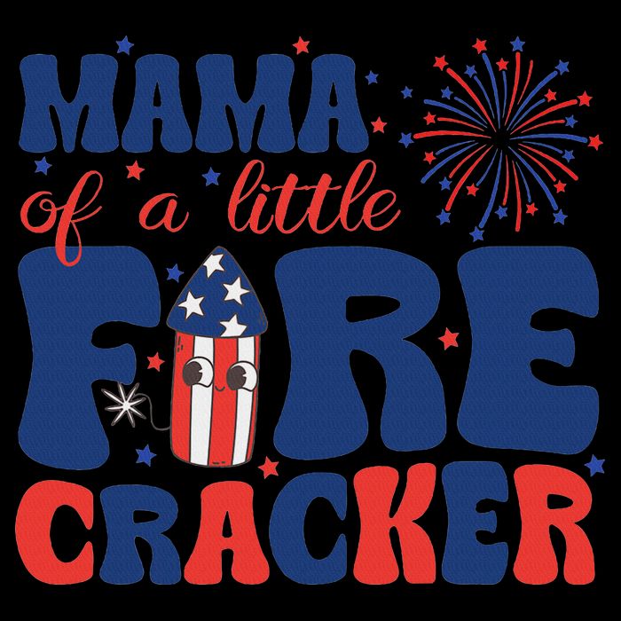 Mama Of A Little Firecracker Family Matching 4th Of July 16oz Travel Tumbler