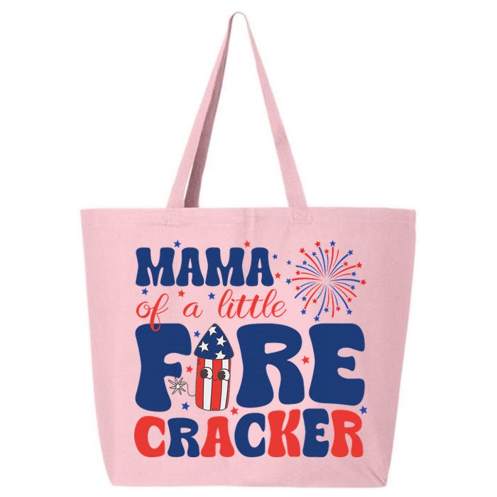 Mama Of A Little Firecracker Family Matching 4th Of July 25L Jumbo Tote