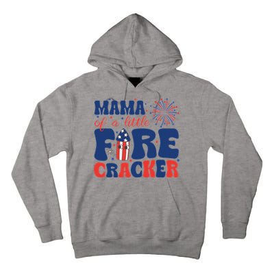 Mama Of A Little Firecracker Family Matching 4th Of July Tall Hoodie