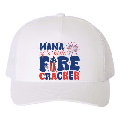 Mama Of A Little Firecracker Family Matching 4th Of July Yupoong Adult 5-Panel Trucker Hat