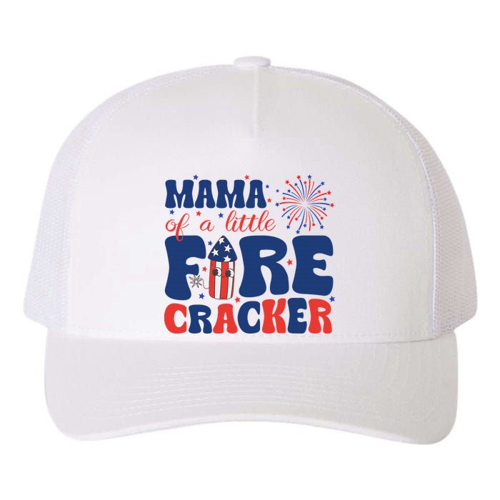 Mama Of A Little Firecracker Family Matching 4th Of July Yupoong Adult 5-Panel Trucker Hat