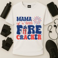 Mama Of A Little Firecracker Family Matching 4th Of July Performance Shirt