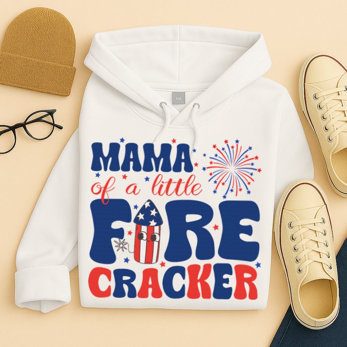 Mama Of A Little Firecracker Family Matching 4th Of July Hoodie