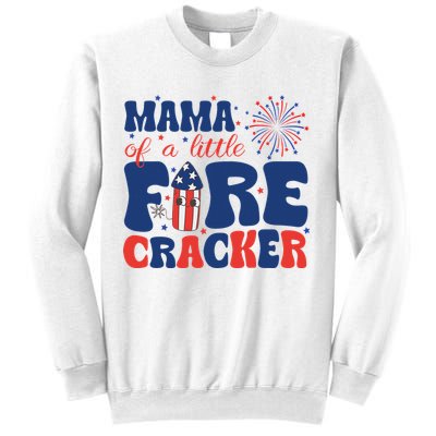 Mama Of A Little Firecracker Family Matching 4th Of July Sweatshirt