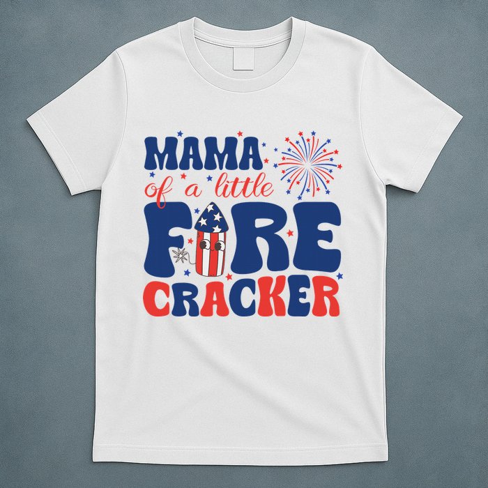 Mama Of A Little Firecracker Family Matching 4th Of July T-Shirt