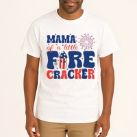Mama Of A Little Firecracker Family Matching 4th Of July Tall T-Shirt