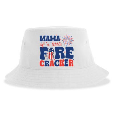 Mama Of A Little Firecracker Family Matching 4th Of July Sustainable Bucket Hat