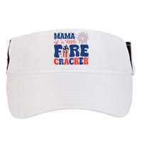 Mama Of A Little Firecracker Family Matching 4th Of July Adult Drive Performance Visor